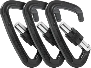 Mad Rock Super Tech Screw Gate Locking Carabiner (3-Pack)