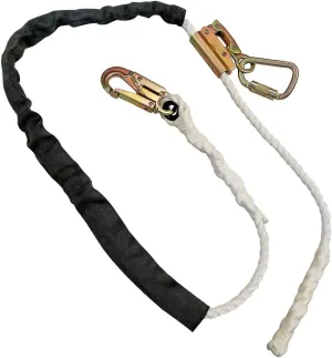 Madaco Roof Construction Fall Protection Heavy Duty Industrial Safety 13FT Snap Hook Rope Grab Positioning Lanyard ANSI OSHA PL-613-101-13