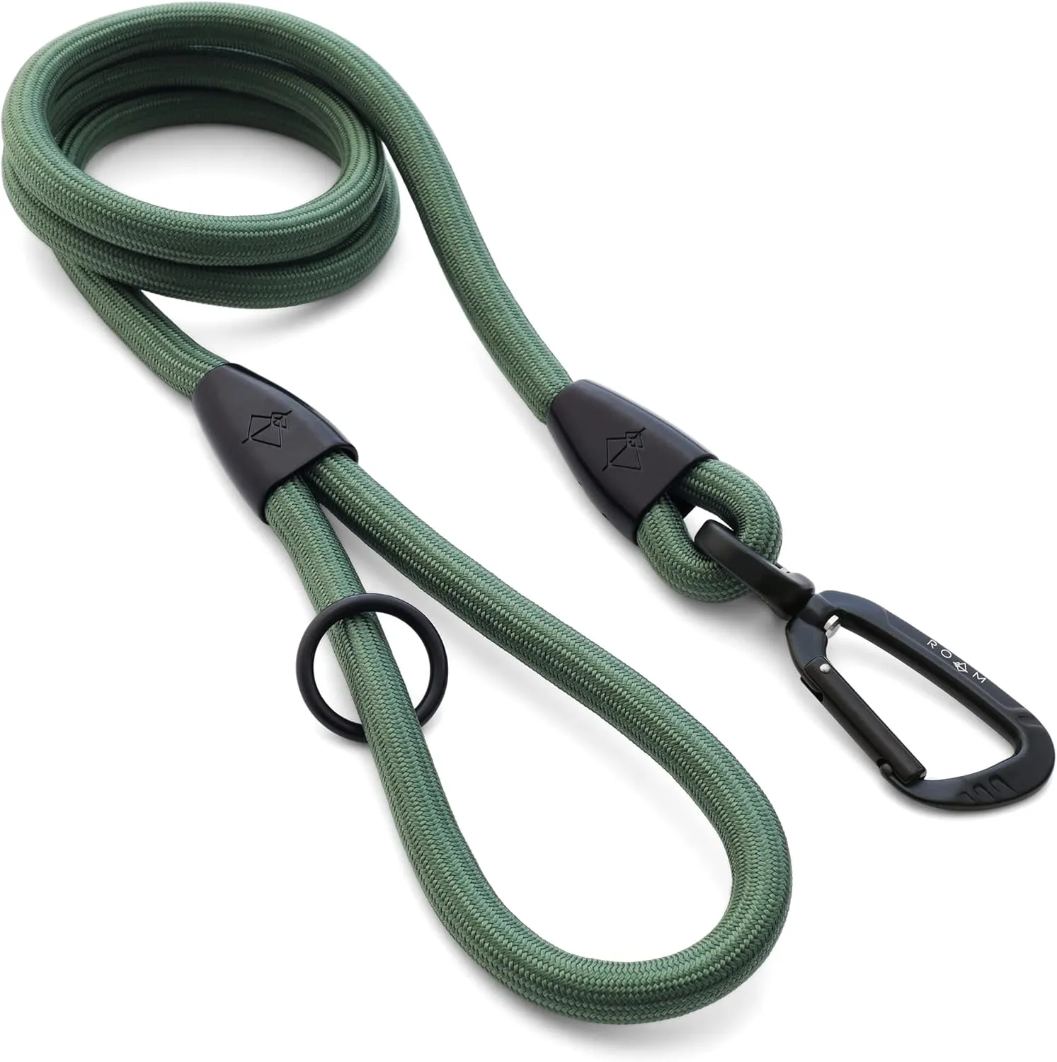 MADE TO ROAM Premium Everyday Leash - Ultra Soft Dog Leash with Aviation Aluminum Carabiner for Small, Medium, Large Dogs - Oregon Haze, 4ft (Metal Clamps)