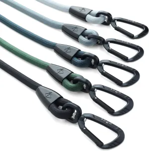 MADE TO ROAM Premium Everyday Leash - Ultra Soft Dog Leash with Aviation Aluminum Carabiner for Small, Medium, Large Dogs - Oregon Haze, 4ft (Metal Clamps)