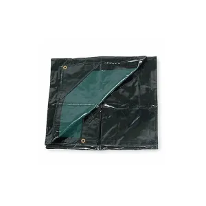 Manufacturer Varies Tarp, Black/Green, 9.5 ft L, 9.33 ft W 2ZJ58 - 1 Each