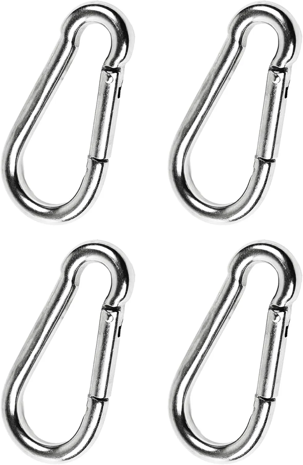 MARINE CITY 316 Grade Stainless Steel Carabiner/Clip Snap Hook 3-1/2 Inches for Climbing – Fishing – Hiking