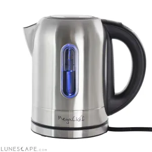 MegaChef 1.7Lt. Stainless Steel Electric Tea Kettle With 5 Preset