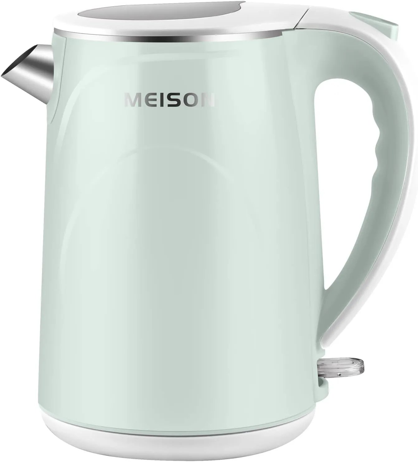 MEISON Electric Kettle, 1.7 L Double Wall Food Grade Stainless Steel Interior Water Boiler, Coffee Pot & Tea Kettle, Auto Shut-Off and Boil-Dry Protection, 1200W, 2 Year Warranty(Blue)