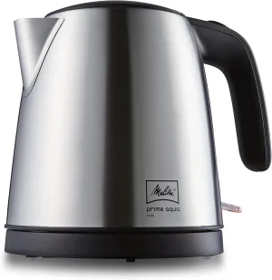 Melitta Prime Aqua Mini Electric Kettle (1.0L) MEK18-1B Stainless Steel - Japan Genuine, Ships from Japan