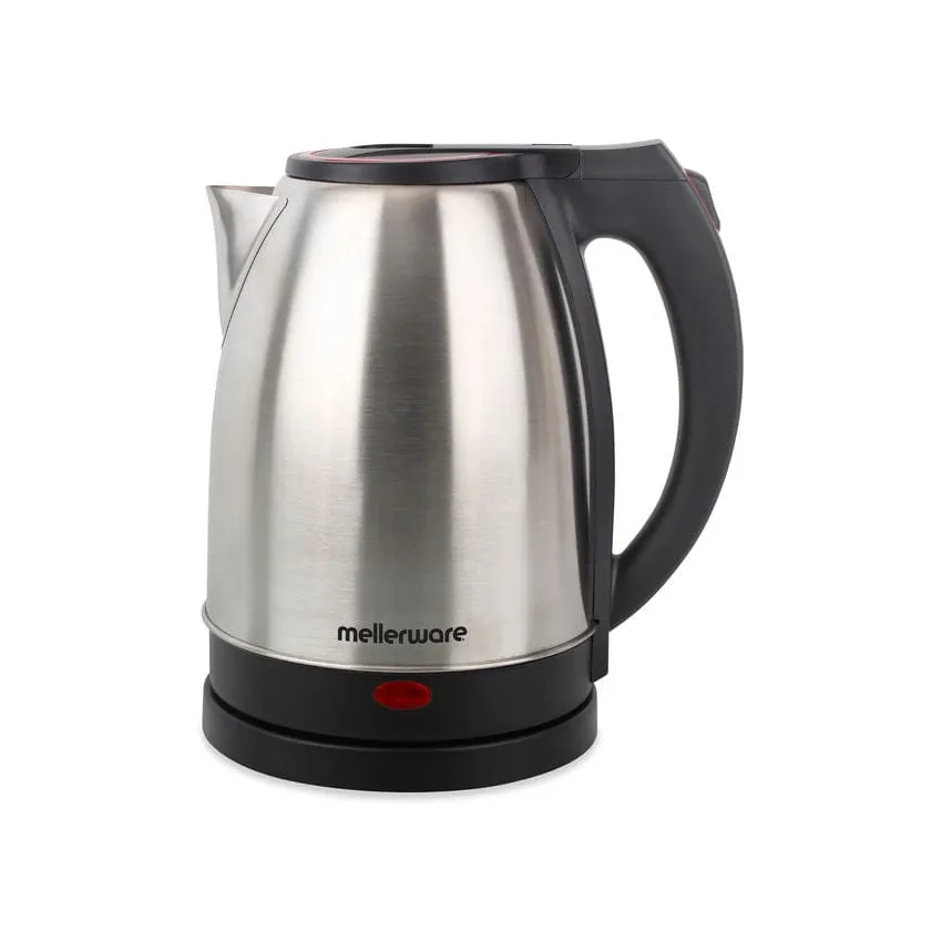 Mellerware Kettle 360 Degree Cordless Stainless Steel Brushed 1.8l 1500w Rio