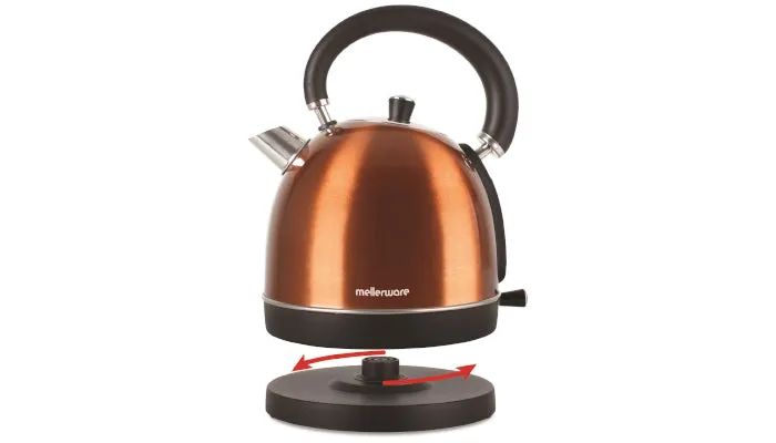 Mellerware Pack 2 Piece Set Stainless Steel Kettle And Toasters "Copper"