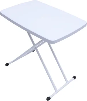 MERRYHAPY Folding Camp Table Portable Dining Table Collapsible Desk Easy to Set up 4 Leg Bracket Sturdy Safe