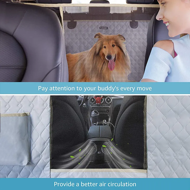 Mesh Visual Window Dog Car Seat Covers