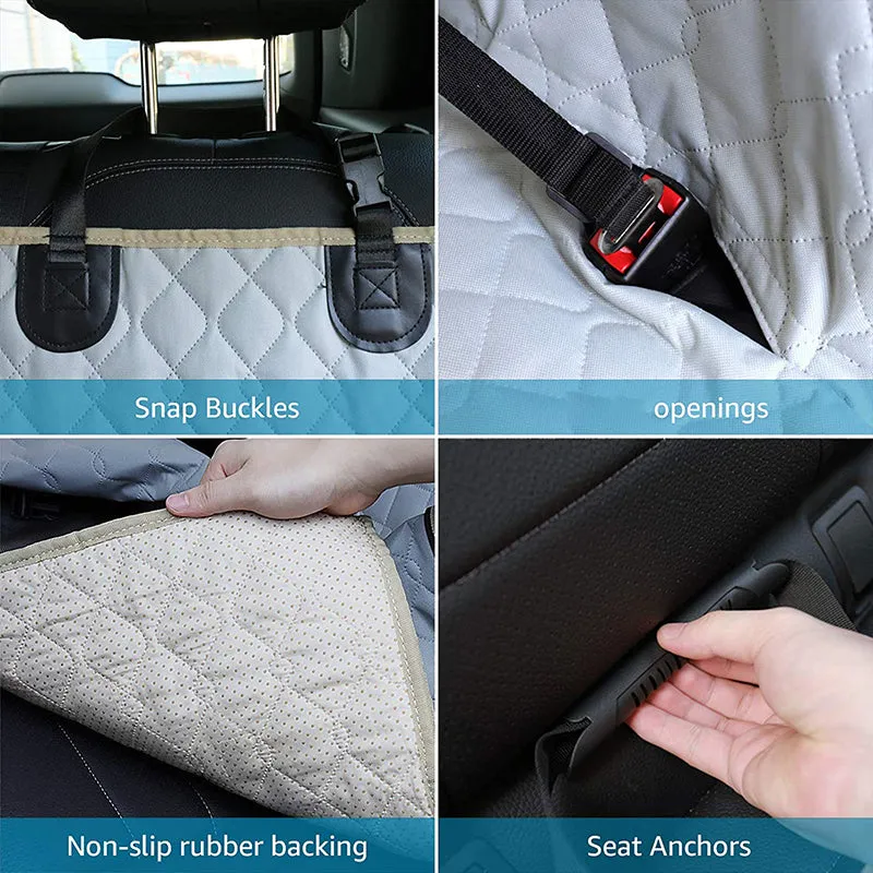 Mesh Visual Window Dog Car Seat Covers