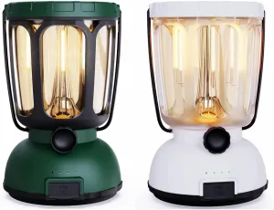 Mesqool 6000mAh LED Camping Lantern Rechargeable Solar Crank for 200 Hours, 650LM Portable Electric Emergency Lantern