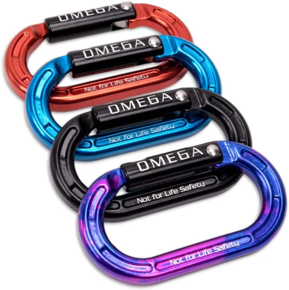 Micro Raider Mini Oval Carabiner - Hot Forged Aluminum Climbing Connector - 4kN Rated Lightweight Accessory, Compact Design for Tree Work, 3-Pack Utility Gear for Throwline, Non-PPE Equipment