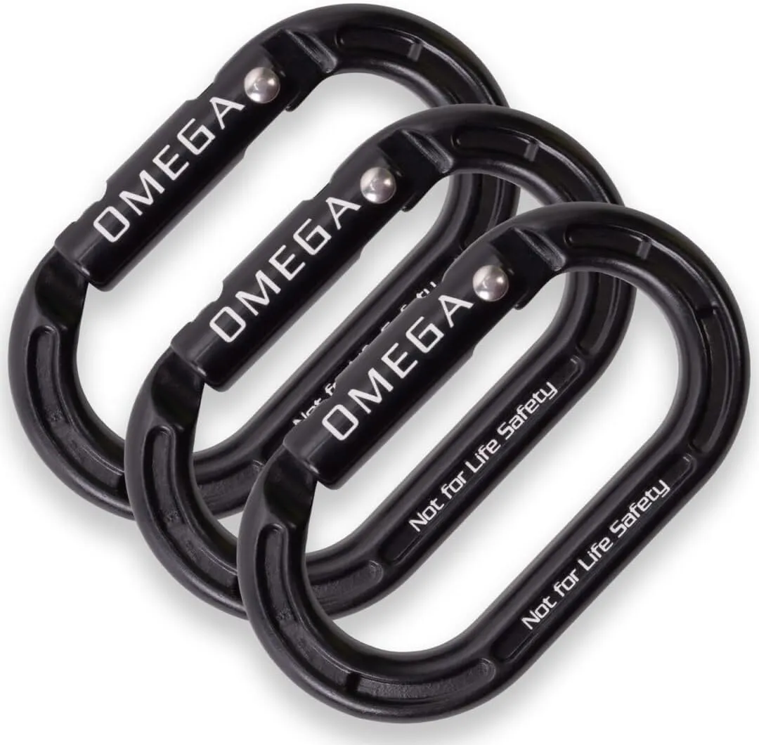 Micro Raider Mini Oval Carabiner - Hot Forged Aluminum Climbing Connector - 4kN Rated Lightweight Accessory, Compact Design for Tree Work, 3-Pack Utility Gear for Throwline, Non-PPE Equipment
