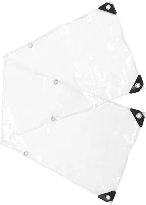 Milisten 1 Set Durable Folding Tarp Tent of Transparent Sunshade for Outdoor Camping Gardens and Patios Windproof and Reusable for Summer Activities