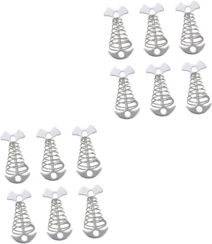 Mipcase 12pcs Fishbone Tent Stakes Ground Nails for Camping Heavy Duty Tent Accessories for Secure Tarp Installation Windy Conditions