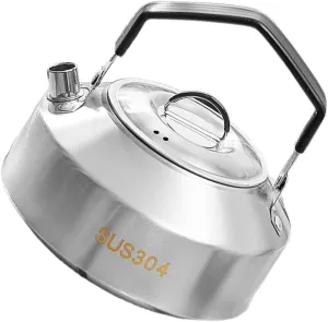 Mipcase Outdoor Teapot Large Capacity Stainless Steel Kettle for Camping Hiking