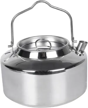 Mipcase Water Kettle for Camping 1.8l Stainless Steel Pot Strong Construction Portable and Easy to Use for Outdoor Cooking and Relaxation