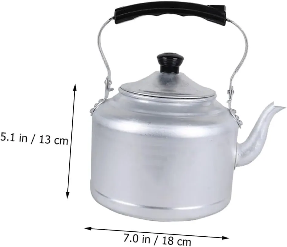Mobestech Aluminum Stovetop Tea Pot Heat Resistant Kettle Comfortable Grip for Tea Lovers