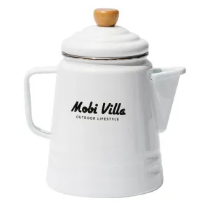 Mobi Garden Huan Yan Enamel 1.5L Coffee Pot - White