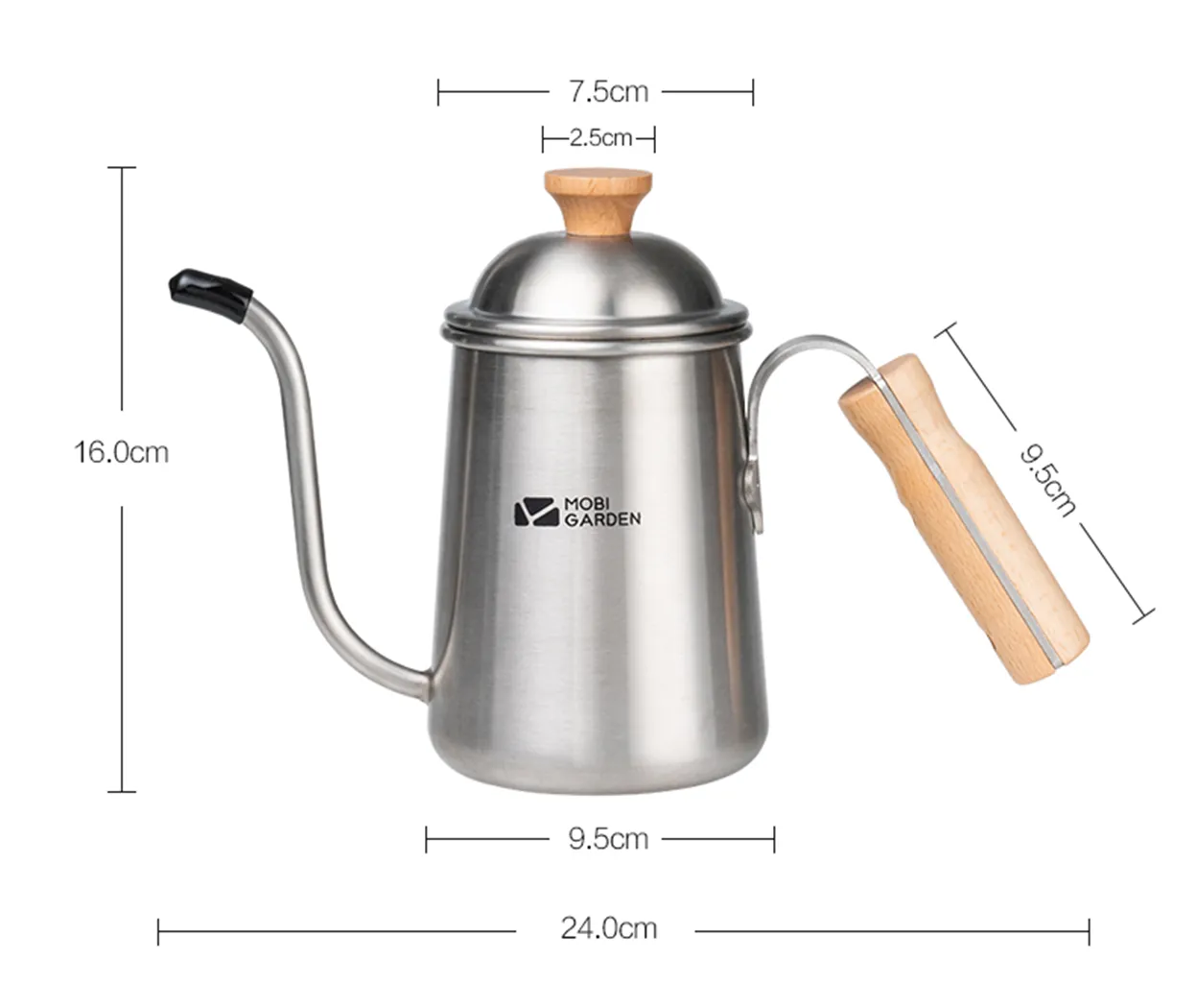 Mobi Garden Rong Yan Stainless Steel Drip Kettle