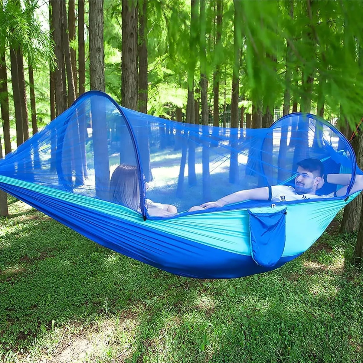 Mosquito Net for Hammock, Hammock Tent Strong Load Bearing Capacity, Hammock Camping Breathable Mosquito Proof, Suitable for Outdoor Use(Green,260 * 140cm)
