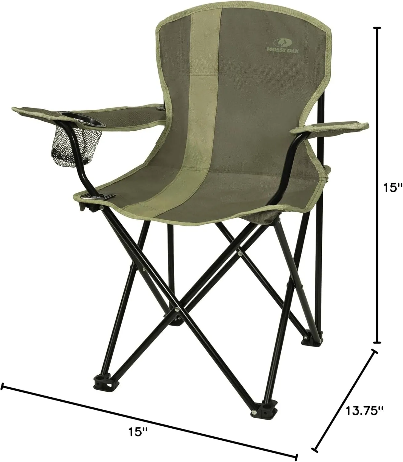 Mossy Oak Heavy Duty Folding Camping Chairs, Lawn Chair