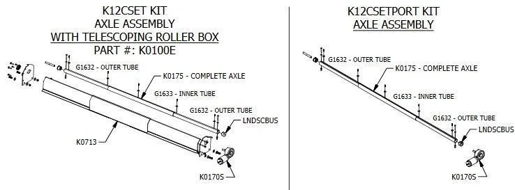 Mountain | K12CSET Telescoping Electric Tarp System