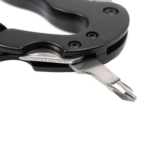 Multi Function Carabiner Tool with Knife