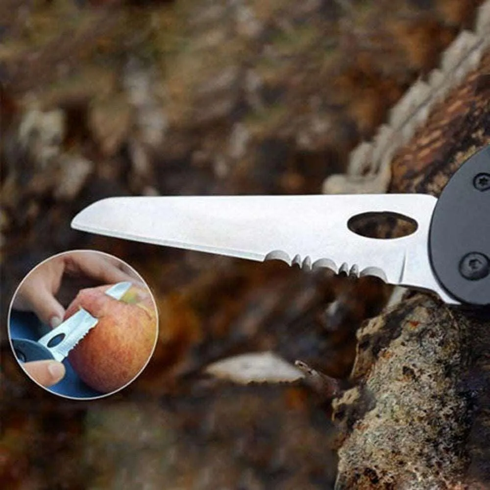 Multi Function Carabiner Tool with Knife