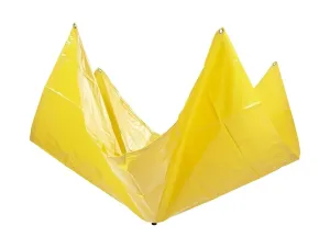 Mytee Products 12' x 12' Drain Tarp - Roof Ceiling Leak Drip Diverter Tarp Heavy Duty - Yellow