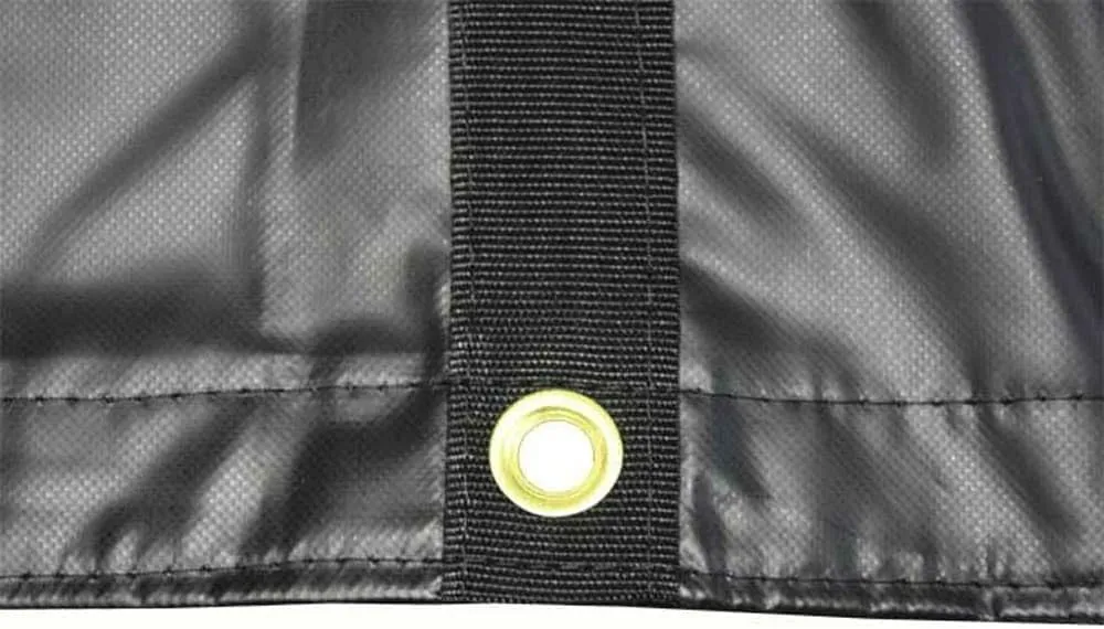 Mytee Products (2 Pack) 16' x 24' Flatbed Truck Tarps Heavy Duty 18oz Steel Tarp - Black