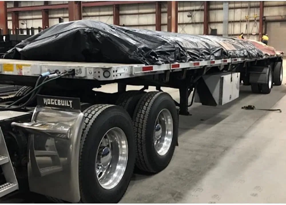 Mytee Products (2 Pack) 16' x 24' Flatbed Truck Tarps Heavy Duty 18oz Steel Tarp - Black