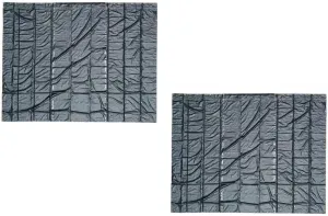 Mytee Products 2 Pack 20' x 24' Flatbed Truck Tarps Heavy Duty Steel Machinery Tarp - Black