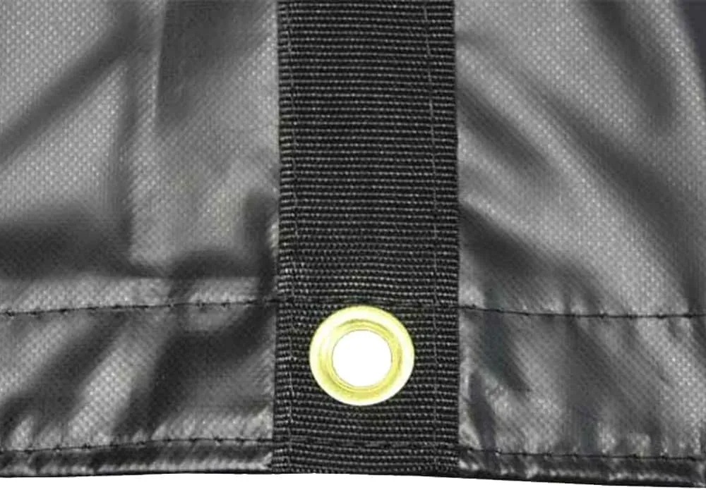 Mytee Products 2 Pack 20' x 24' Flatbed Truck Tarps Heavy Duty Steel Machinery Tarp - Black