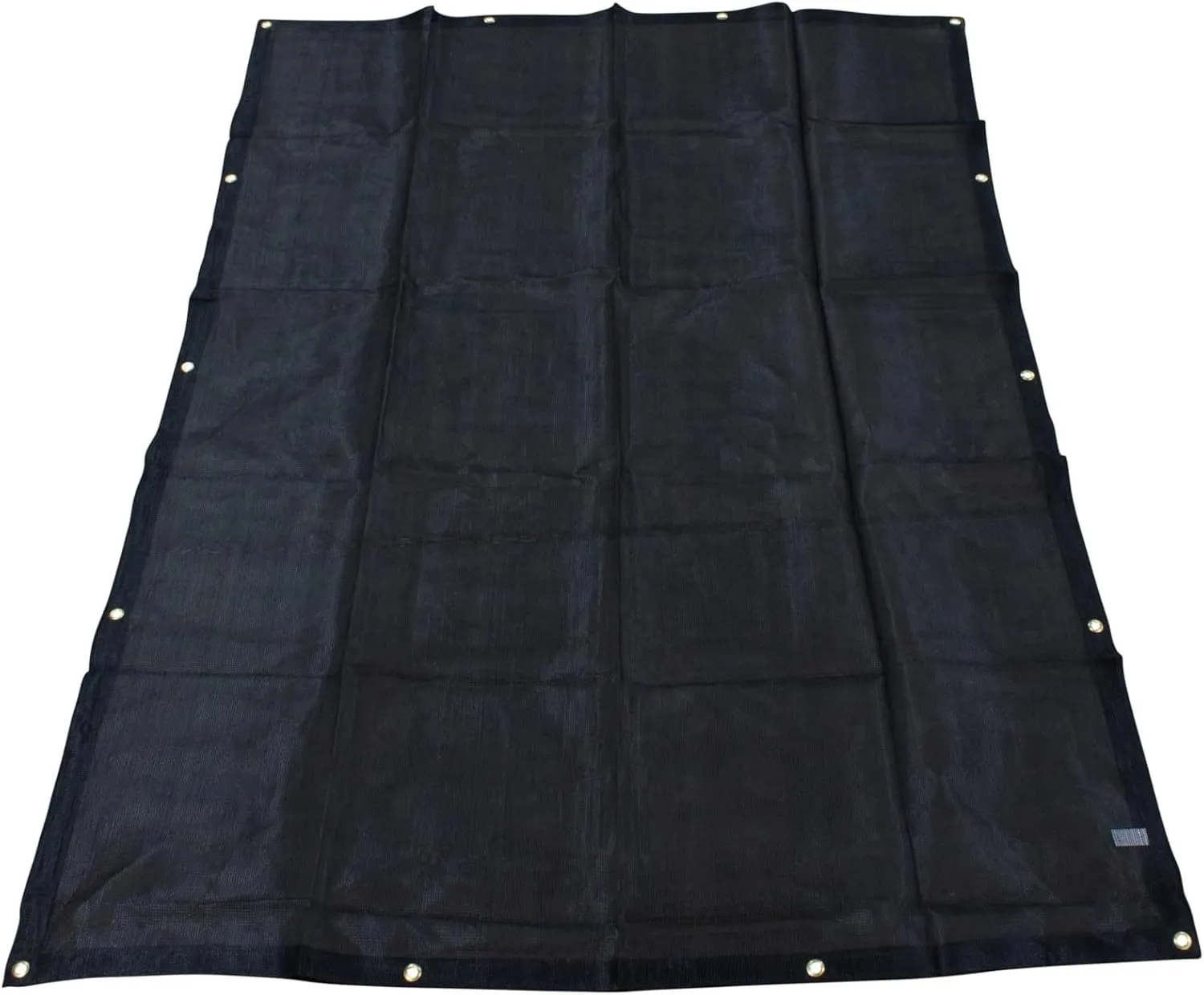 Mytee Products 6'x8' Black 70% Shade Mesh Tarp for Outdoor w/Grommets - 6 Oz Extra Durable Heavy Duty Mesh Tarps for Dump Truck, Rolloff Trucks - Mesh Shade Net Cloth for Sun, Plant, Patio