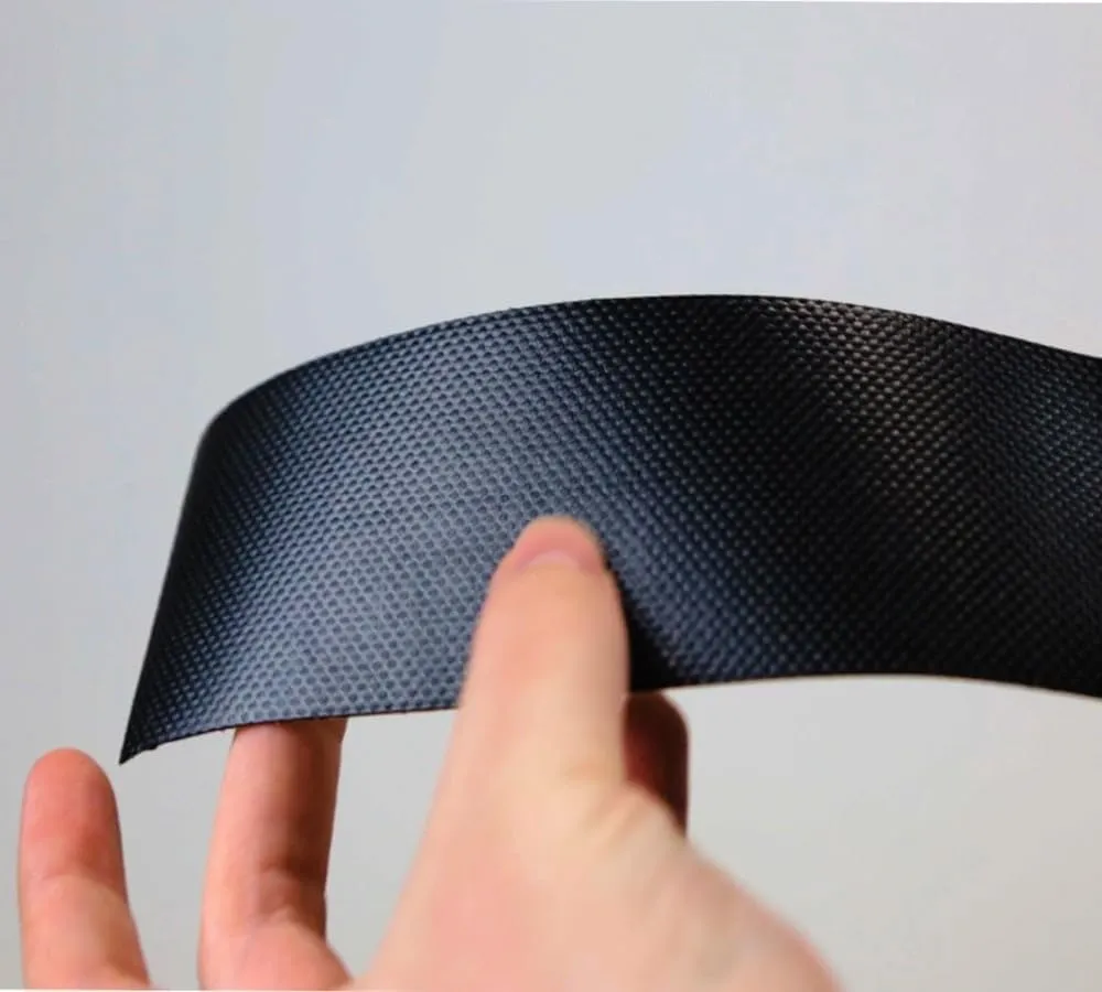 Mytee Products 8.8 oz Waterproof Black Vinyl Tarp Repair Tape 4 Inch x 25 FT with Heavy Duty Adhesive Backing - Tarp Repair Kit