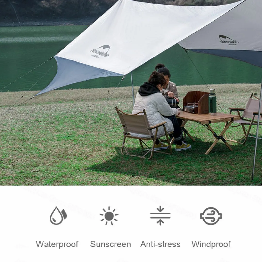 Naturehike UPF50  Hexagon Tarp With 2 Poles