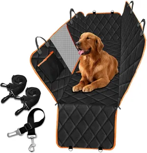🐶NEW Dog Seat Cover for Back Seat, Mesh Waterproof Dog Hammock Scratch proof Pet Seat Covers with 2 Bag by Js House