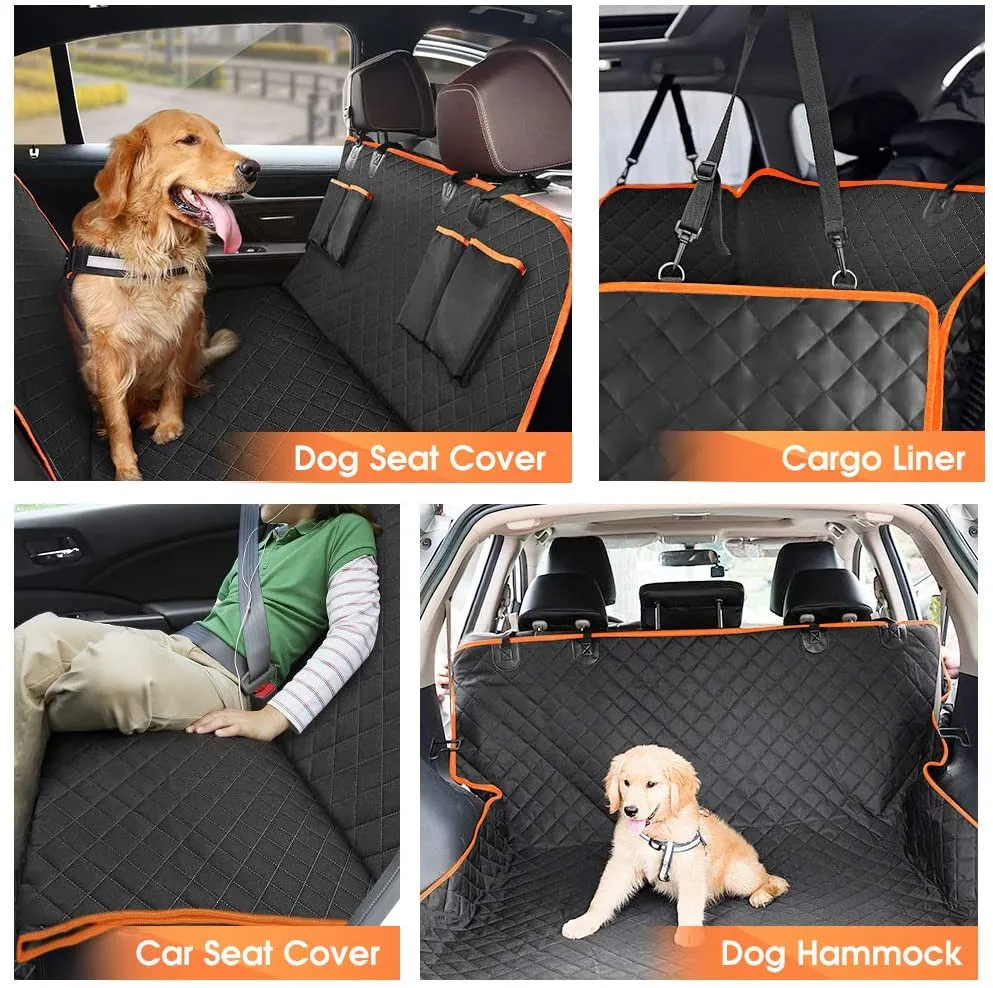 🐶NEW Dog Seat Cover for Back Seat, Waterproof Dog Hammock Scratch proof Pet Seat Covers with 4 Bags by Js House