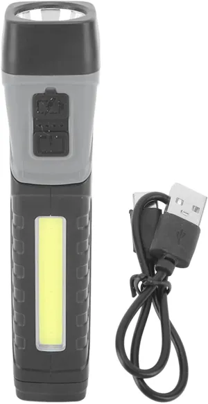 Niiyen 5 Modes Magnetic Rechargeable Flashlights LED COB Flashlight Super Bright IPX4 Waterproof 5 Modes Rotatable Magnetic Flashlight with Clip for Work Camping