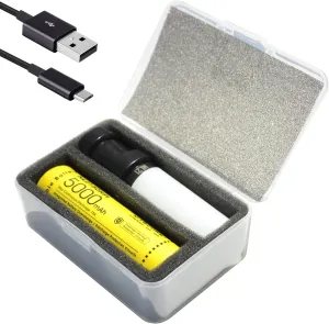 Nitecore MPB21 Mini Rechargeable Lantern Flashlight Bundle with 5000mAh Battery Charger and LumenTac Micro USB Cable