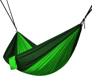 North East Harbor Hammock, Portable 2 Person Camping Hammock, Portable Hammock for Two with Carabiners and Pre-Attached Bag, Two Person Hammock Camping Fun, Great Camping Accessories (Green)