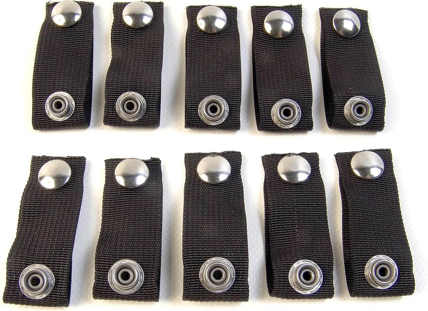 Northwest Tarp & Canvas Extender Snaps for Your Boat Cover, Black (Extend A Snap), Adds 2" Inch, Finger Loop Built in, 10 Piece Set