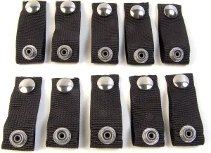 Northwest Tarp & Canvas Extender Snaps for Your Boat Cover, Black (Extend A Snap), Adds 2" Inch, Finger Loop Built in, 10 Piece Set