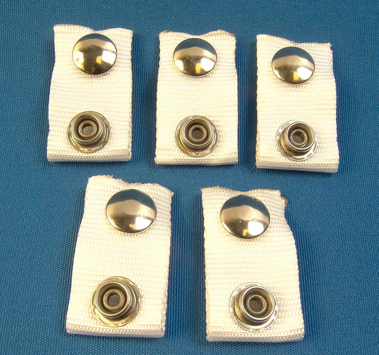Northwest Tarp & Canvas Extender Snaps for Your Boat Cover, (Extend A Snap), Adds 1" Inch, White, Finger Loop Built in, 5 Piece Set