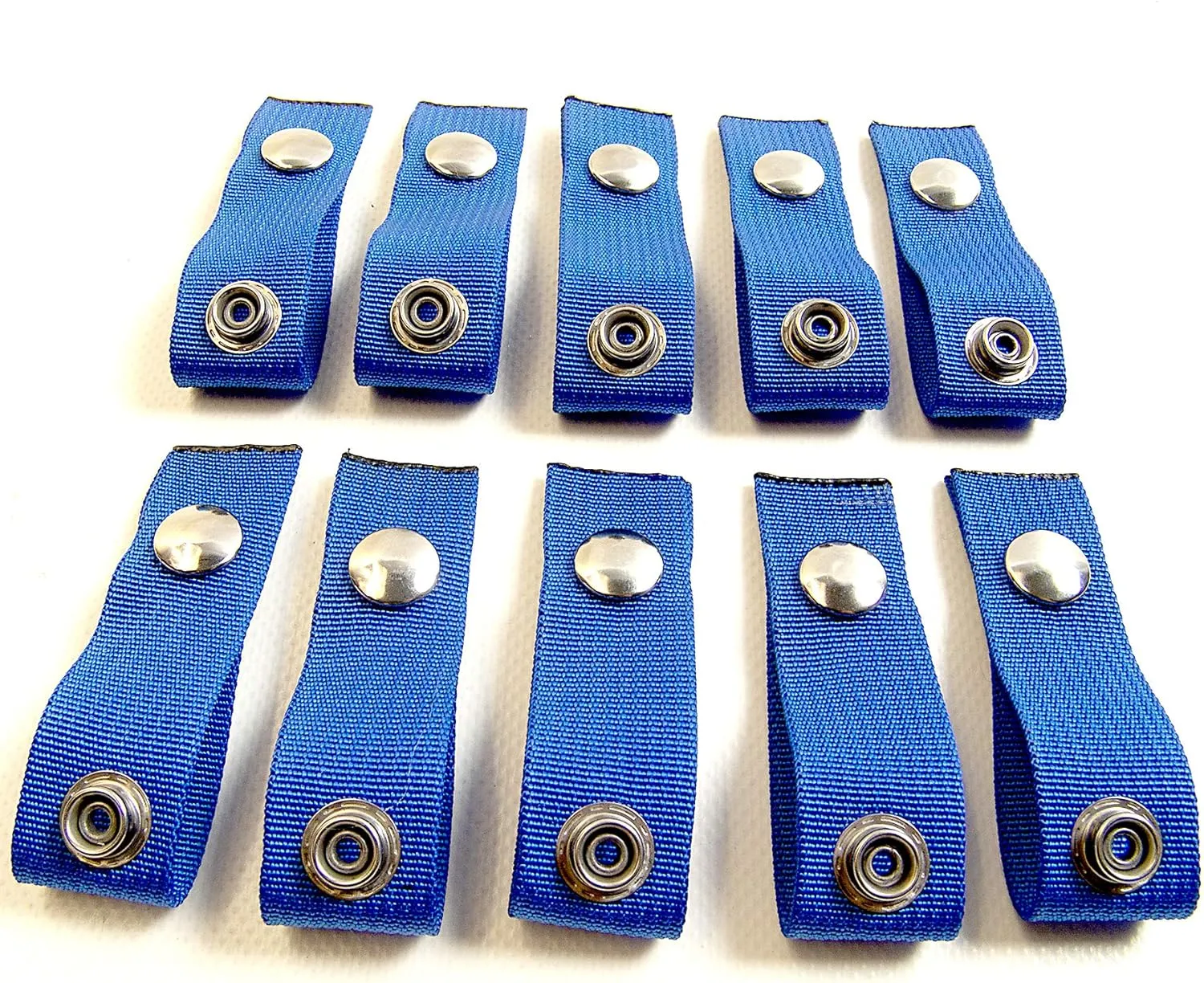 N.W. Tarp & Canvas Extender Snaps for Your Boat Cover, Blue (Extend A Snap), Adds 2" Inch, Finger Loop Built in, 10 Piece Set