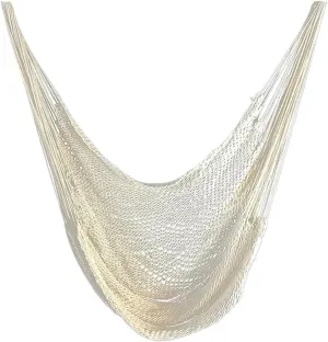Nylon Parachute Hammock Net Outdoor Garden Hammock Tassel Canvas Swing Chair Hanging Bed Hiking Camping Foldable Terrace Hammock(Style3)