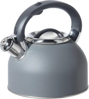 OGGI Tea Kettle for Stove Top - 64oz / 1.9lt, Stainless Steel with Loud Whistle, Ideal Hot Water Kettle and Water Boiler - Gray