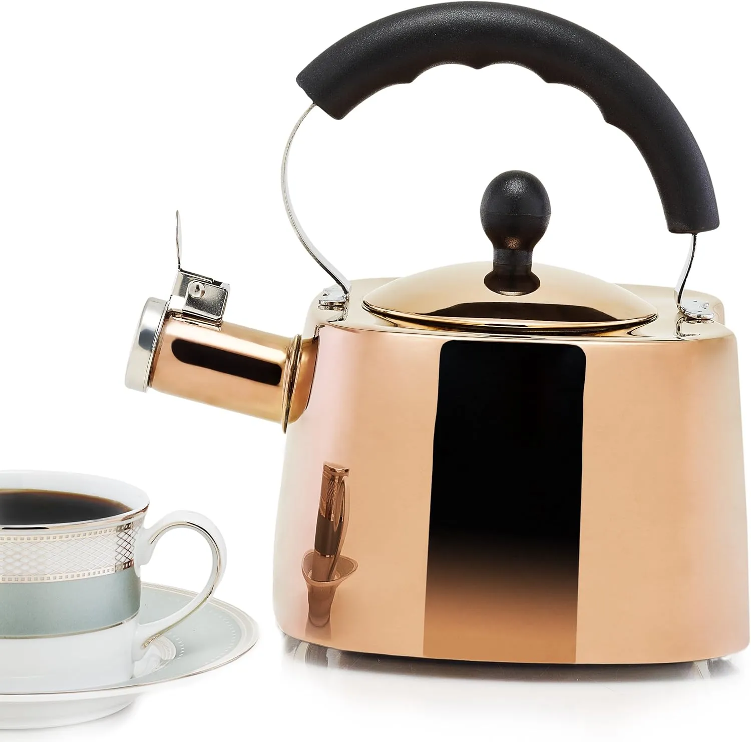 Old Dutch DuraCopper Europa Tea Kettle, 1.7 Qt. /1.6 L., 1.7 quart/1.6 L