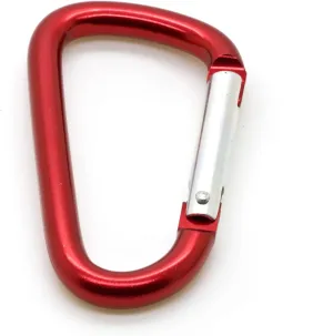 ONDEPOT 3" Aluminum Carabiner D Shape Buckle Pack, Keychain Clip, Spring Snap Key Chain Clip Hook Buckle